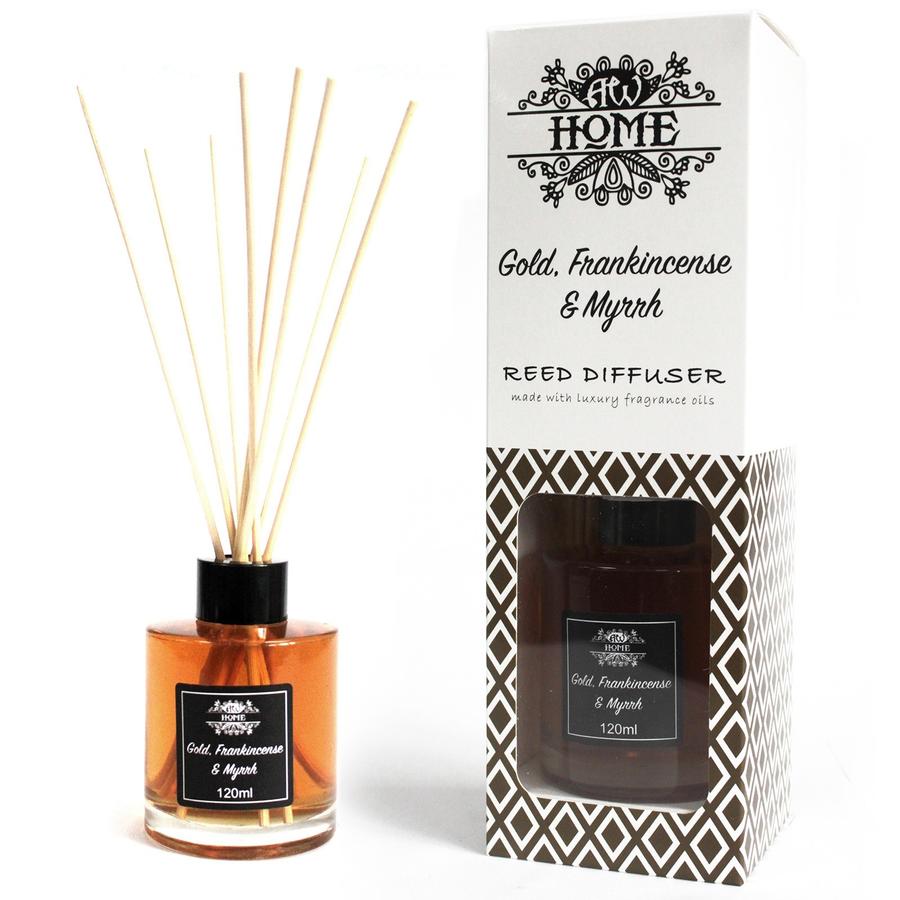 Image of 120ml Illatolaj Diffúzor- Arany, Tömjén és Mirhafű